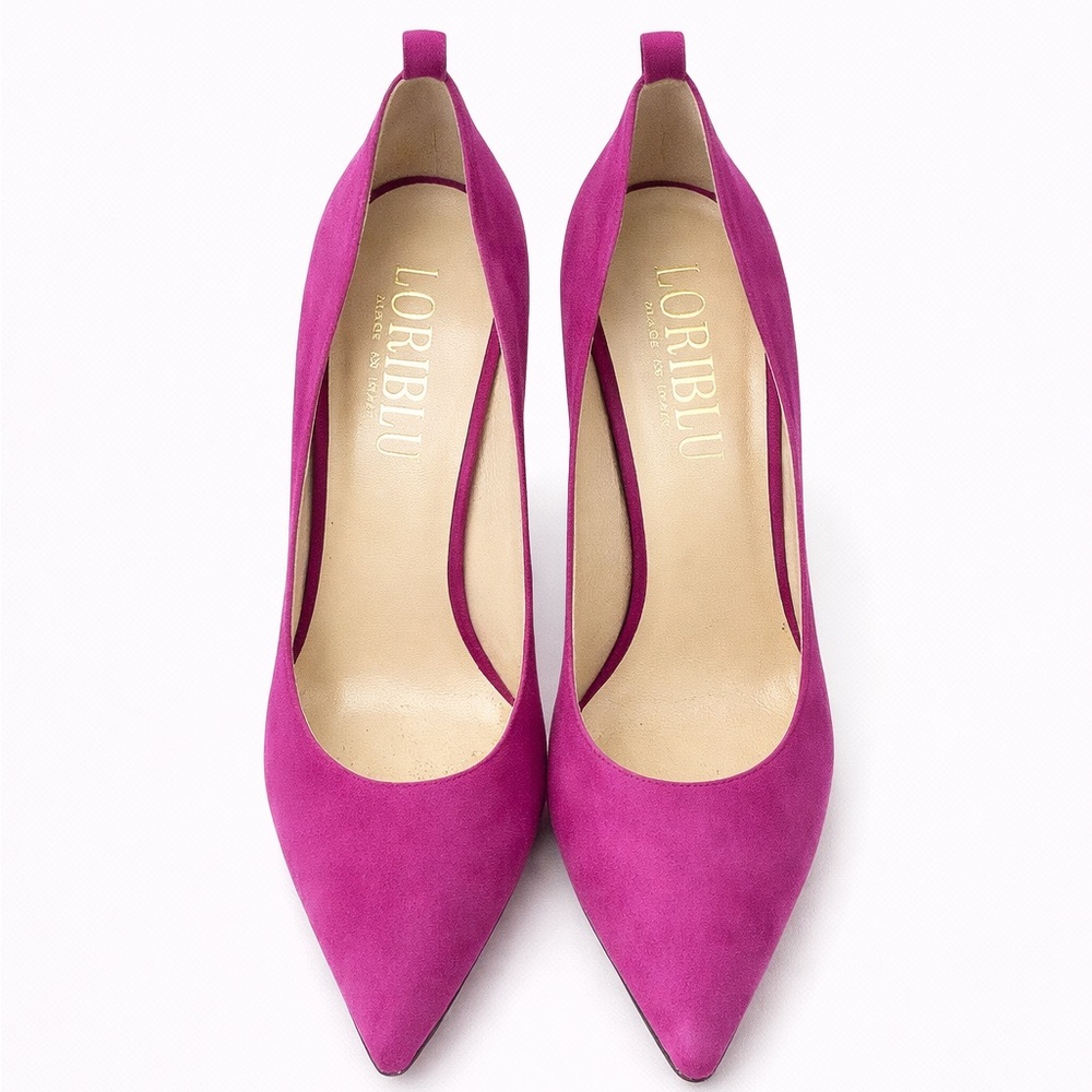 Italian Pink Suede Pumps